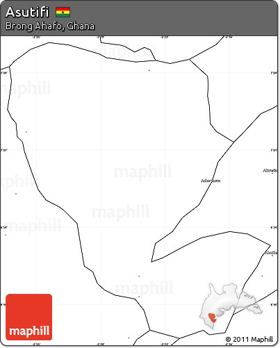 Blank Simple Map of Asutifi