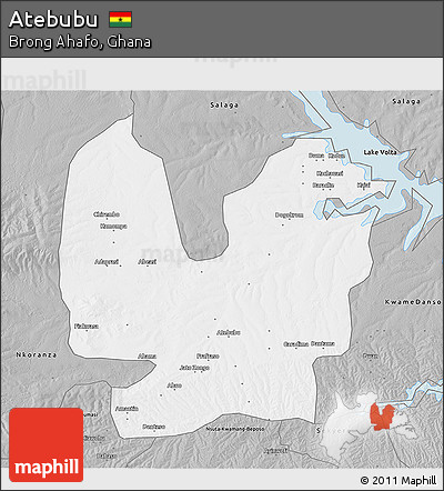 Gray 3D Map of Atebubu