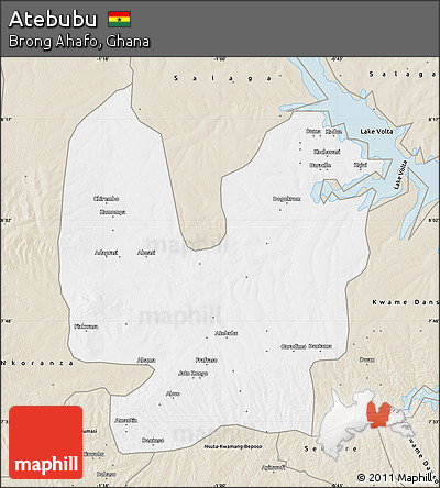 Classic Style Map of Atebubu