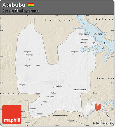 Classic Style Map of Atebubu