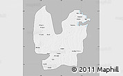 Gray Map of Atebubu, single color outside