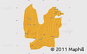 Political Map of Atebubu, cropped outside