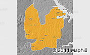 Political Map of Atebubu, desaturated