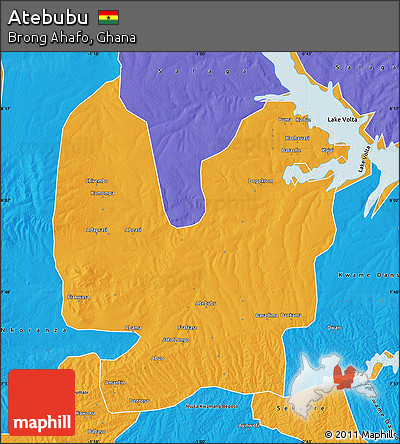 Political Map of Atebubu