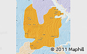 Political Map of Atebubu, lighten
