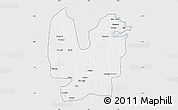 Silver Style Map of Atebubu, single color outside