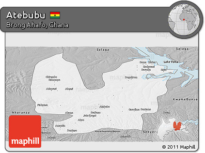 Gray Panoramic Map of Atebubu