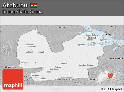 Gray Panoramic Map of Atebubu