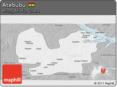 Gray Panoramic Map of Atebubu
