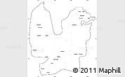 Blank Simple Map of Atebubu, cropped outside