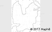 Blank Simple Map of Atebubu, no labels