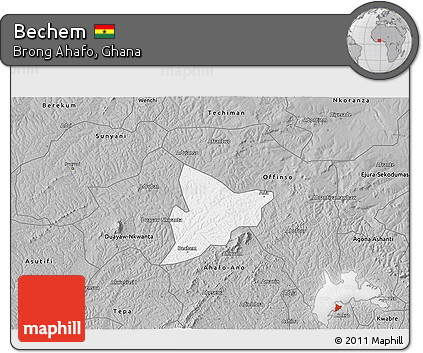 Gray 3D Map of Bechem