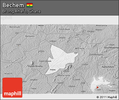Gray 3D Map of Bechem