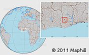 Gray Location Map of Bechem