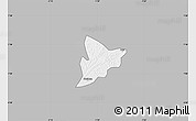 Gray Map of Bechem, single color outside