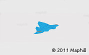Political Panoramic Map of Bechem, cropped outside