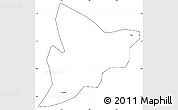 Blank Simple Map of Bechem, cropped outside