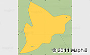 Savanna Style Simple Map of Bechem
