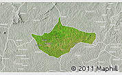 Satellite 3D Map of Berekum, lighten, semi-desaturated