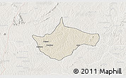 Shaded Relief 3D Map of Berekum, lighten