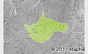 Physical Map of Berekum, desaturated