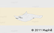 Classic Style Panoramic Map of Berekum, single color outside