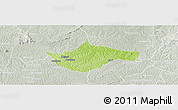Physical Panoramic Map of Berekum, lighten, semi-desaturated