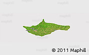 Satellite Panoramic Map of Berekum, cropped outside