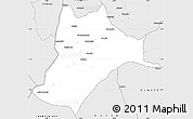 Silver Style Simple Map of Dormaa