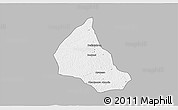 Gray 3D Map of Goaso, single color outside