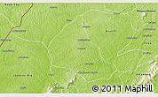 Physical 3D Map of Goaso