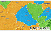 Political 3D Map of Goaso