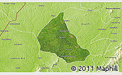 Satellite 3D Map of Goaso, physical outside