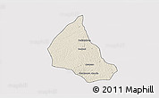 Shaded Relief 3D Map of Goaso, single color outside