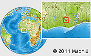Physical Location Map of Goaso