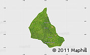 Satellite Map of Goaso, single color outside