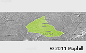 Physical Panoramic Map of Goaso, desaturated