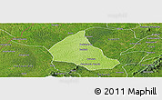 Physical Panoramic Map of Goaso, satellite outside
