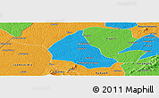 Political Panoramic Map of Goaso