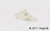 Shaded Relief Panoramic Map of Goaso, cropped outside