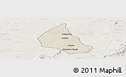 Shaded Relief Panoramic Map of Goaso, lighten