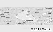 Silver Style Panoramic Map of Goaso