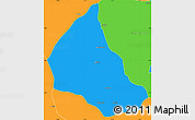 Political Simple Map of Goaso
