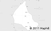 Silver Style Simple Map of Goaso