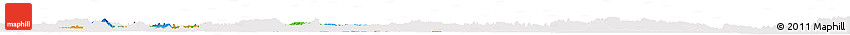 Political Horizon Map of Brong Ahafo, single color outside Political Horizon Map of Brong Ahafo, single color outside