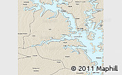 Shaded Relief 3D Map of Kwame Danso