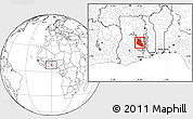 Blank Location Map of Kwame Danso