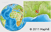 Physical Location Map of Kwame Danso