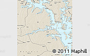 Shaded Relief Map of Kwame Danso