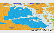 Political Panoramic Map of Kwame Danso
